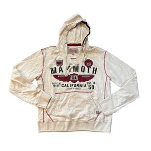 Premium‎ 51 Hoodie Men Cream Mammoth California Graphic Vintage Style SIZE M